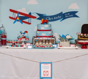 Airplane Baby Shower | SIMONEmadeit.com