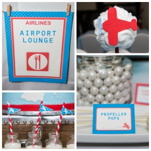 Airplane Baby Shower | SIMONEmadeit.com