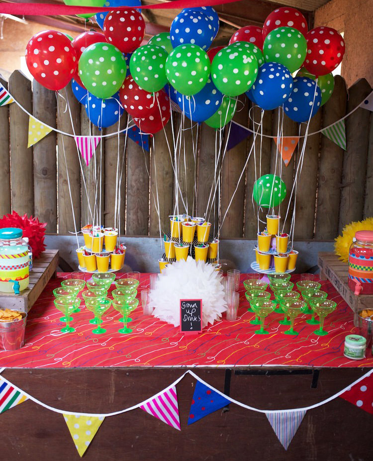 Colorful Circus Carnival Party Ideas SIMONEmadeit