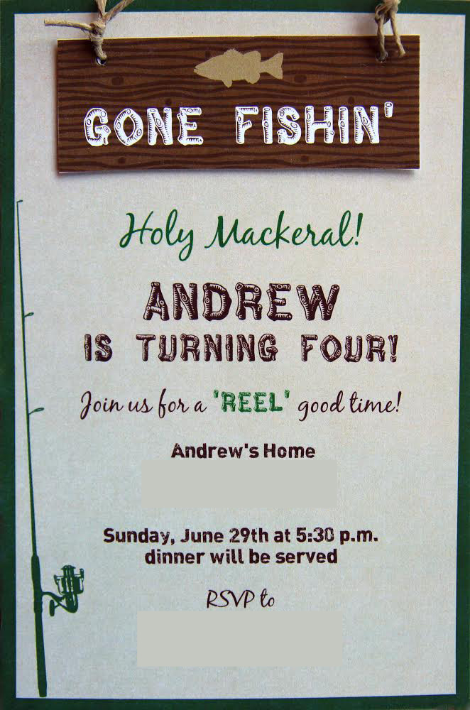 Gone Fishin'! Andrew's 4th Fishing Birthday