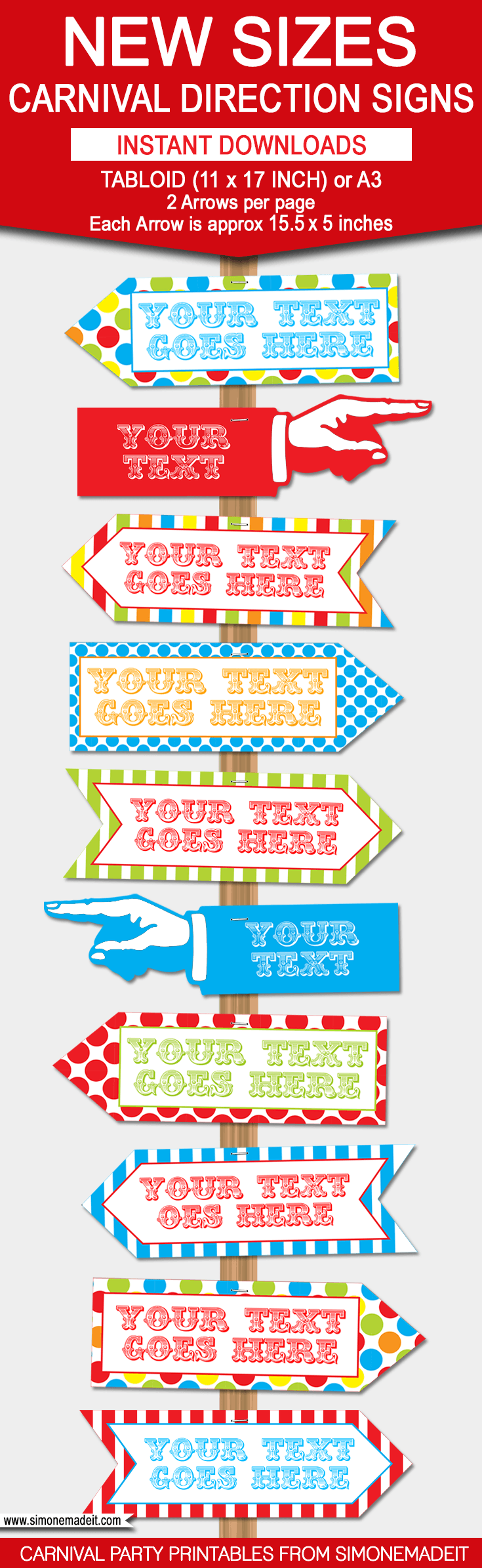 diy-carnival-directional-sign-carnival-party-circus-party