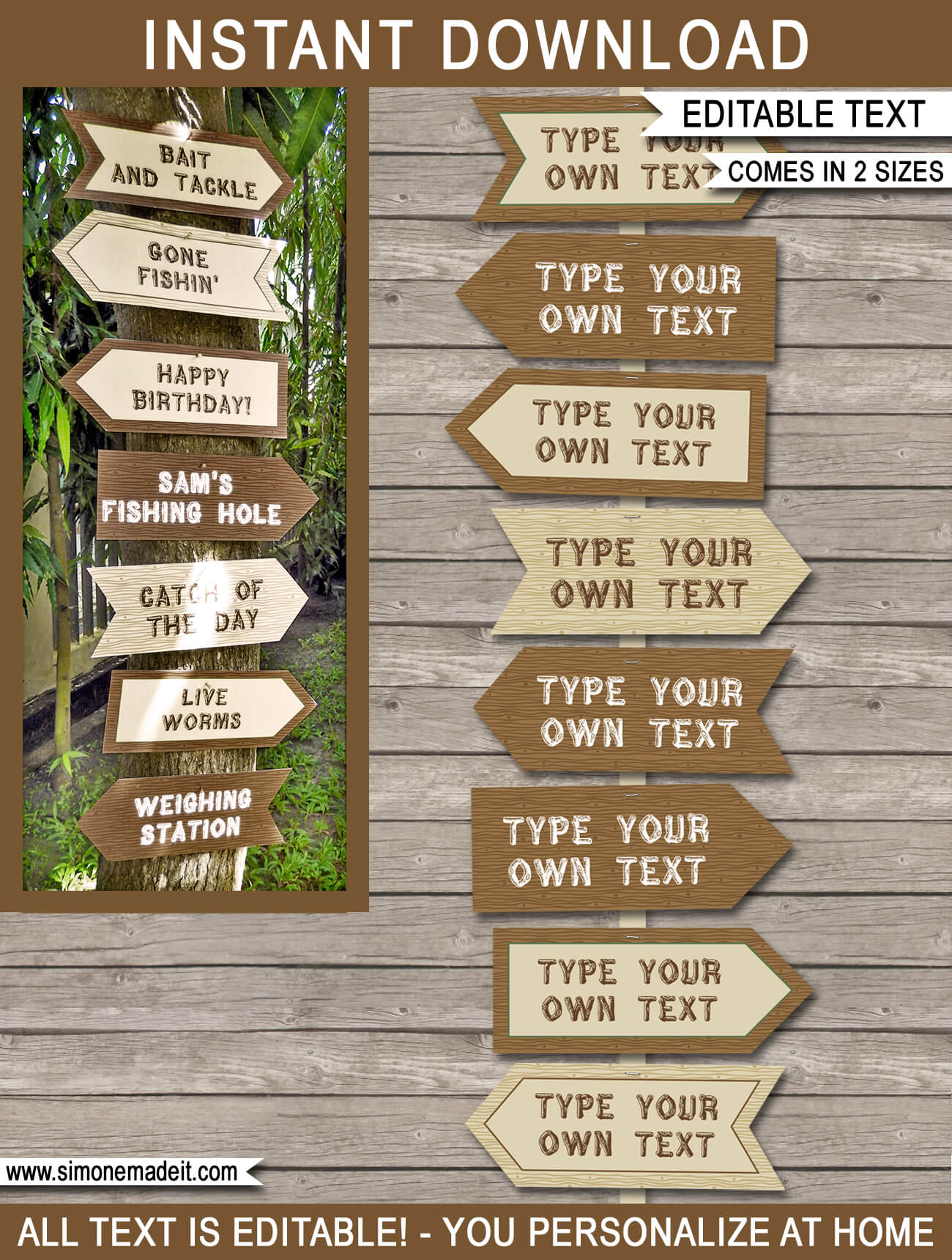 Fishing Party Printables, Invitations & Decorations