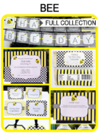 Bee Party Printables | Bee Invitations
