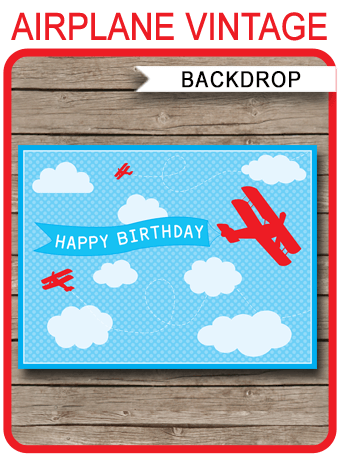 Airplane Birthday Printables