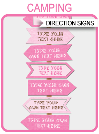 Fishing Party Direction Signs Printable Pack