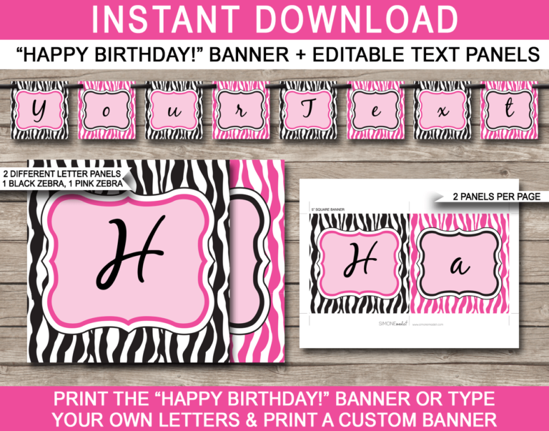 Pink Zebra Banner Template 1 768x603 