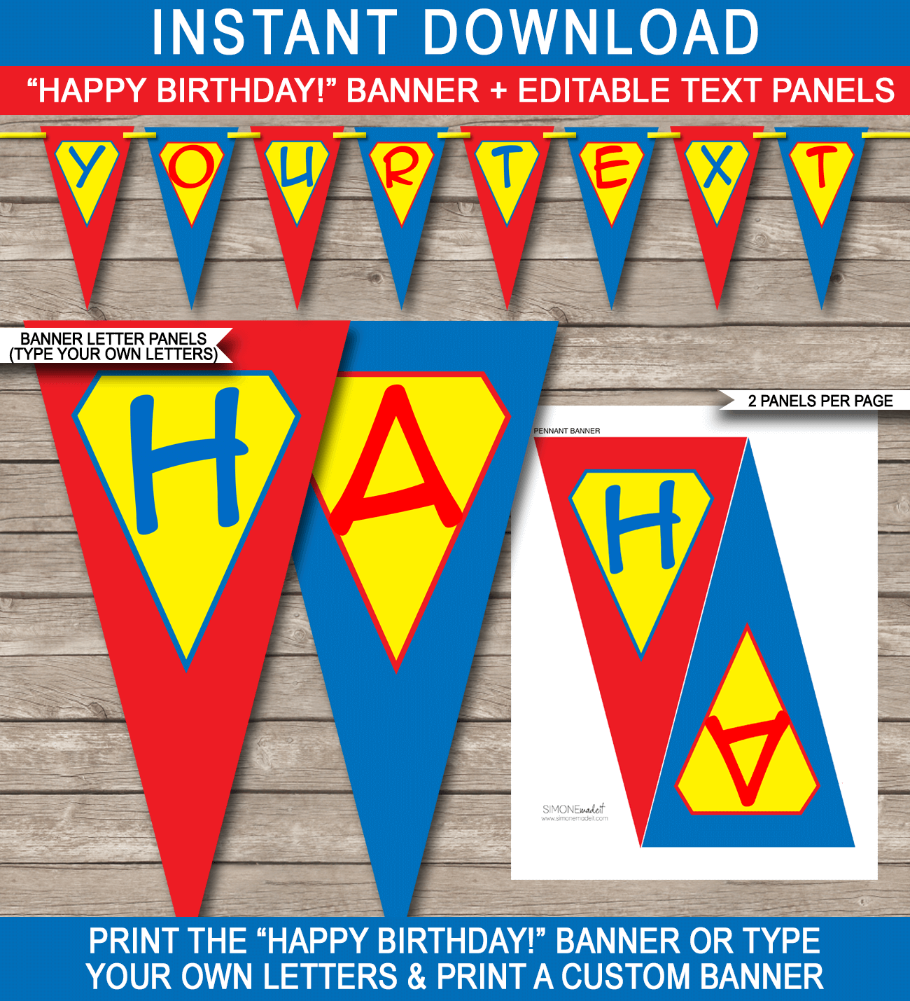 Free Printable Happy Birthday Banner Templates