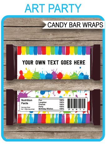 Art Party Invitations Template | Printable Birthday Party Invite ...