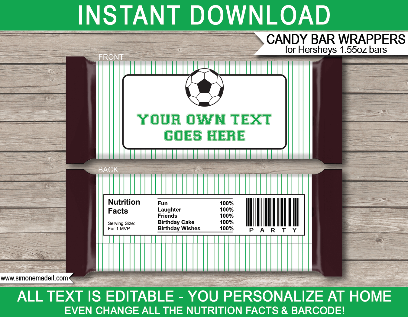 hershey candy bar wrapper template free