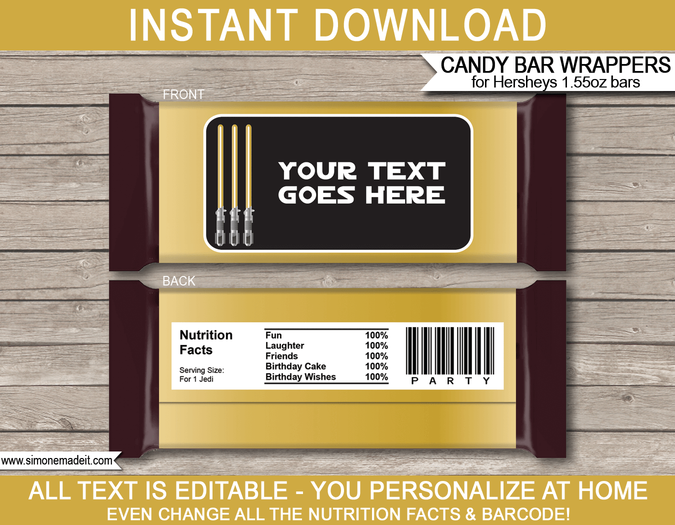Candy Bar Wrapper Favor Templates Free Download Programs