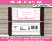 Yoga Hershey Candy Bar Wrappers Template | Personalized Candy Bars