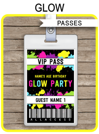 Free printable vip backstage pass template - perfectgase