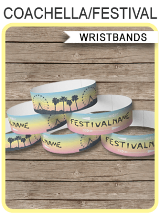 Printable Party Wristbands - SIMONEmadeit Parties