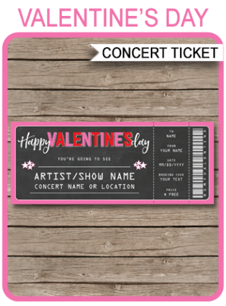 Valentine's Day Gift Tickets Archives | SIMONEmadeit Party Printables