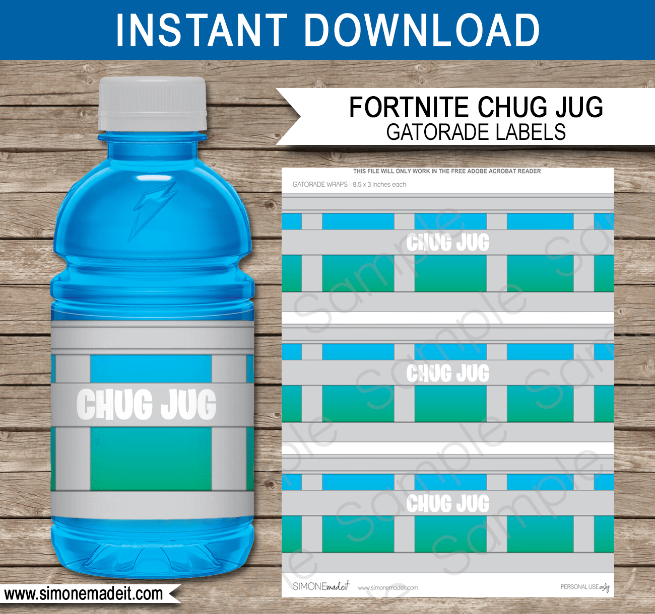 fortnite chug jug printable labels template - fortnite printable images free