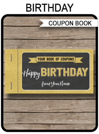 Birthday Coupon Books Archives | SIMONEmadeit Party Printables