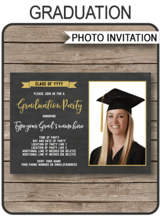 Graduation Party Printables - SIMONEmadeit Parties