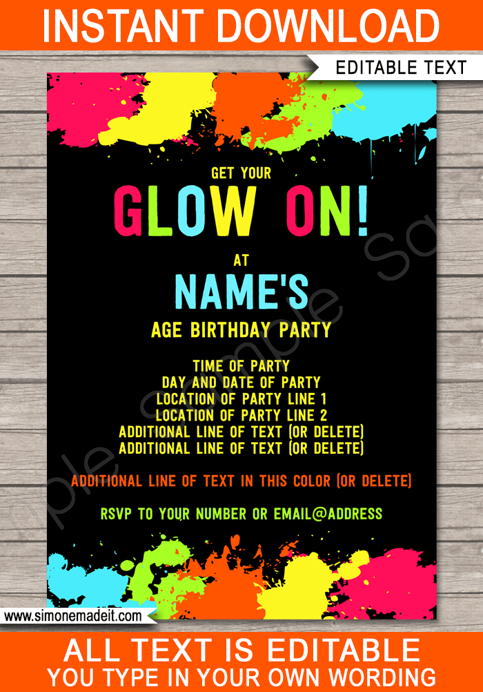 Neon, Fluoro and Glow In The Dark Party Supplies & Decorations