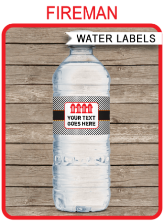 Editable Water Bottle Labels | Printable Templates