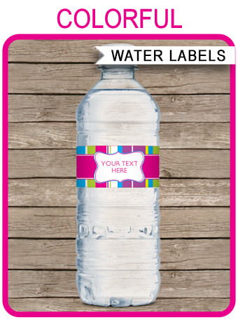 Editable Groovy Birthday Water Bottle Label Birthday Groovy Water Bott -  Design My Party Studio